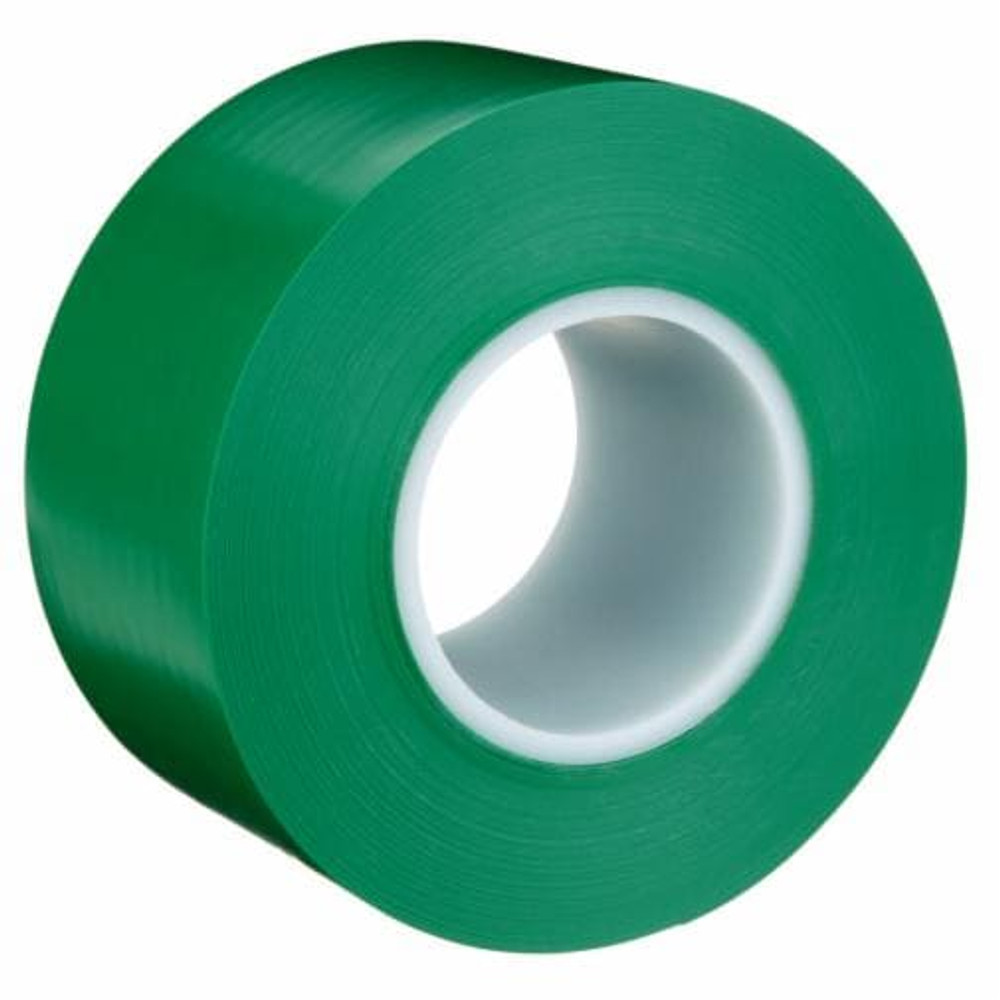 3M Durable Floor Marking Tape 971L, Green, 24 in x 36 yd, 17 mil, 1 Roll/Case