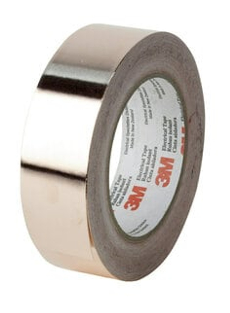 3M EMI Copper Foil Shielding Tape 1194, 23 in x 60 yd, trimmed, Log
Roll w/liner, 1 Roll/Case