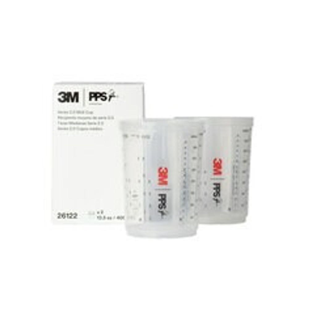 3M PPS Series 2.0 Cup 26122, Midi (13.5 fl oz, 400 mL), 2 Cups/Carton, 4 Cartons/Case