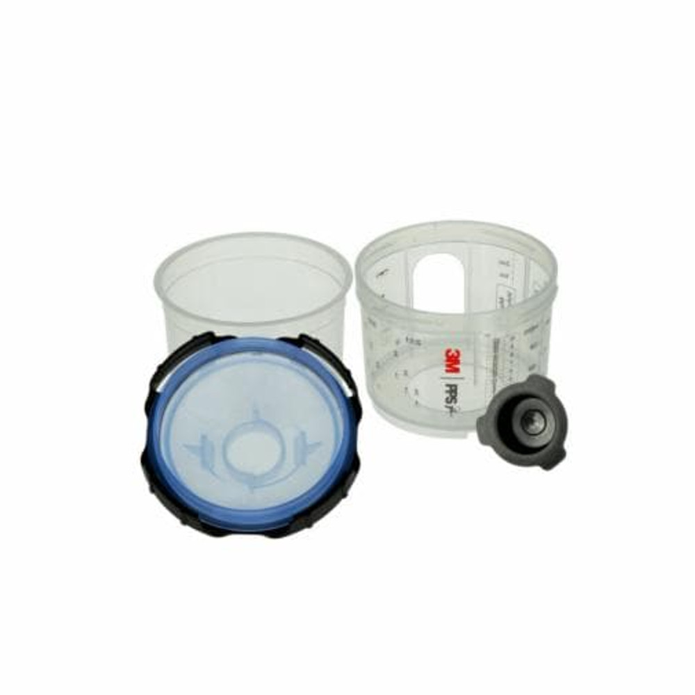 3M PPS Series 2.0 Spray Cup System Kit 26314, Mini (6.8 fl oz, 200 mL), 125 Micron Filter, 1 Kit/Case