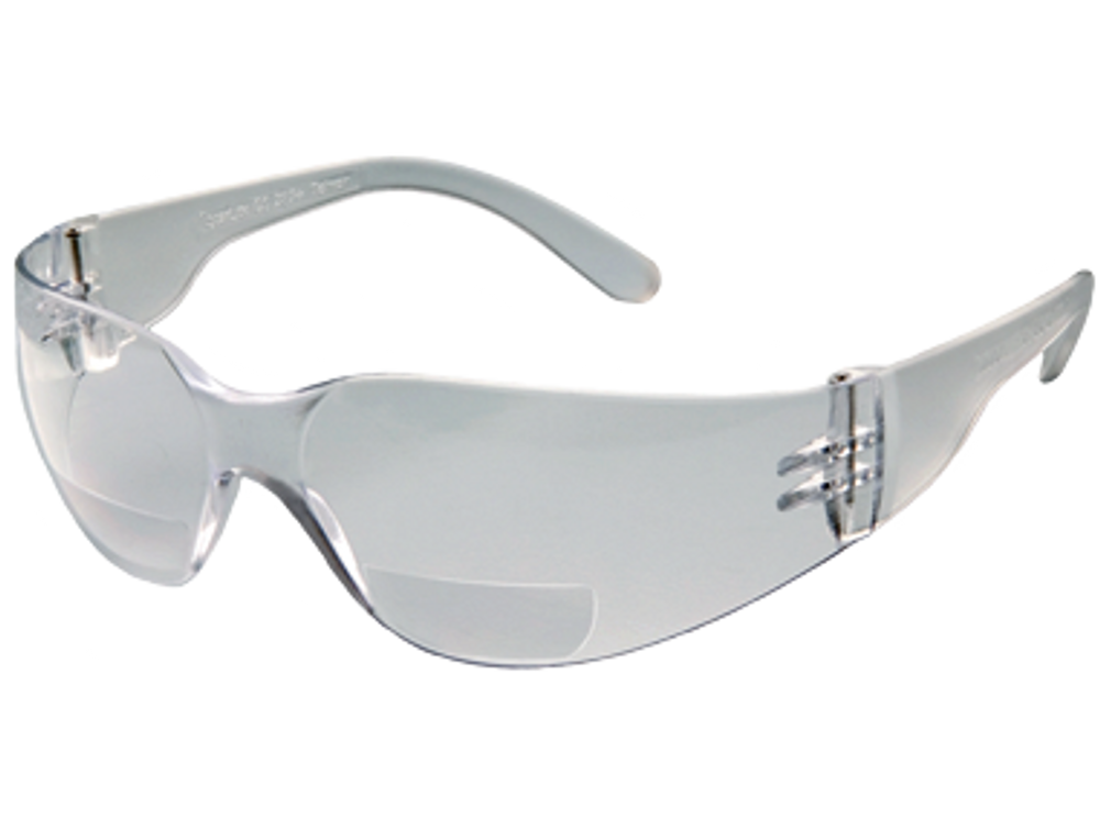 Clear Temples, Clear In/Out Mirror Lens, 2.5 Diopter