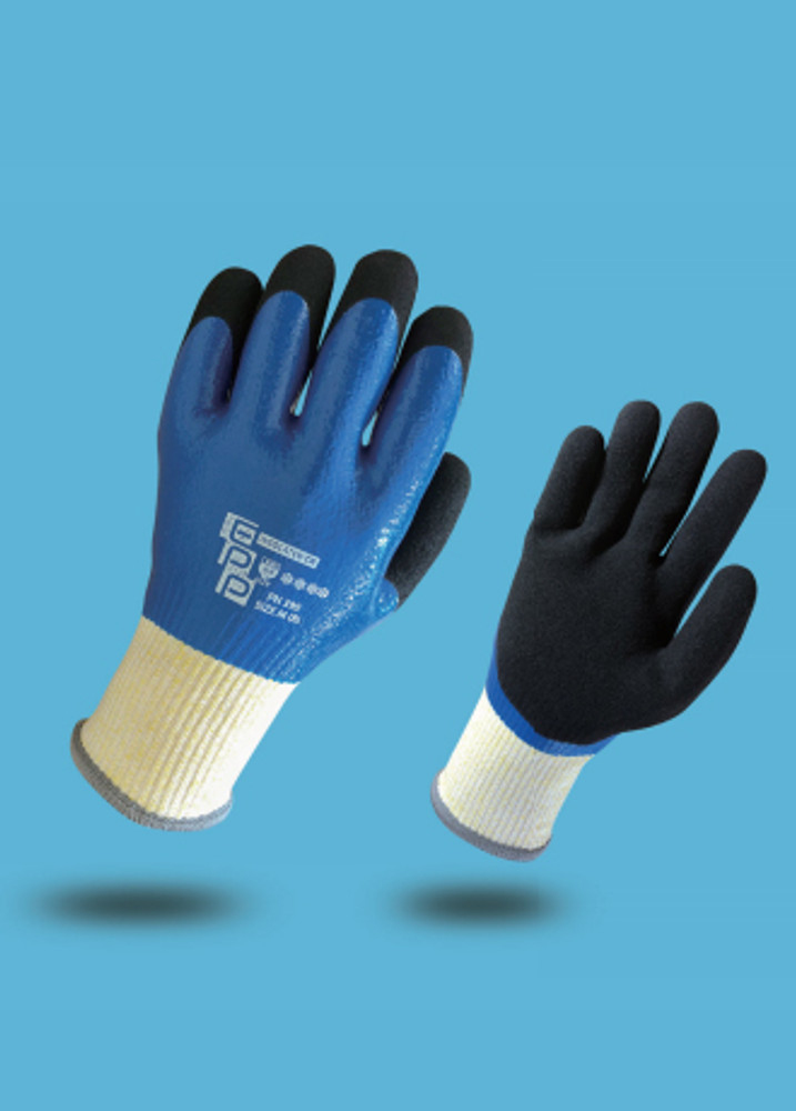 Glove-Outer Liner: yellow nylon, HPPE, Glass fiber & Spandex - XS