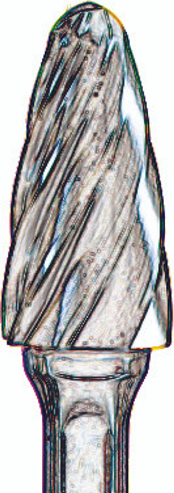 Tungsten Carbide Burs,6" Length Shank Carbide Burs ,  SF 45653