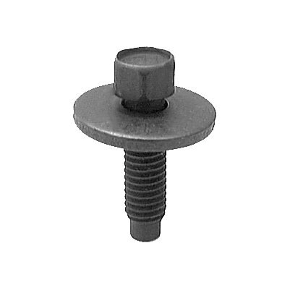 Au-ve-co AuvecoPak AP12160 Body Bolt, System of Measurement: Metric, M6x1 Thread, 22 mm L, High Hex, Sems Head