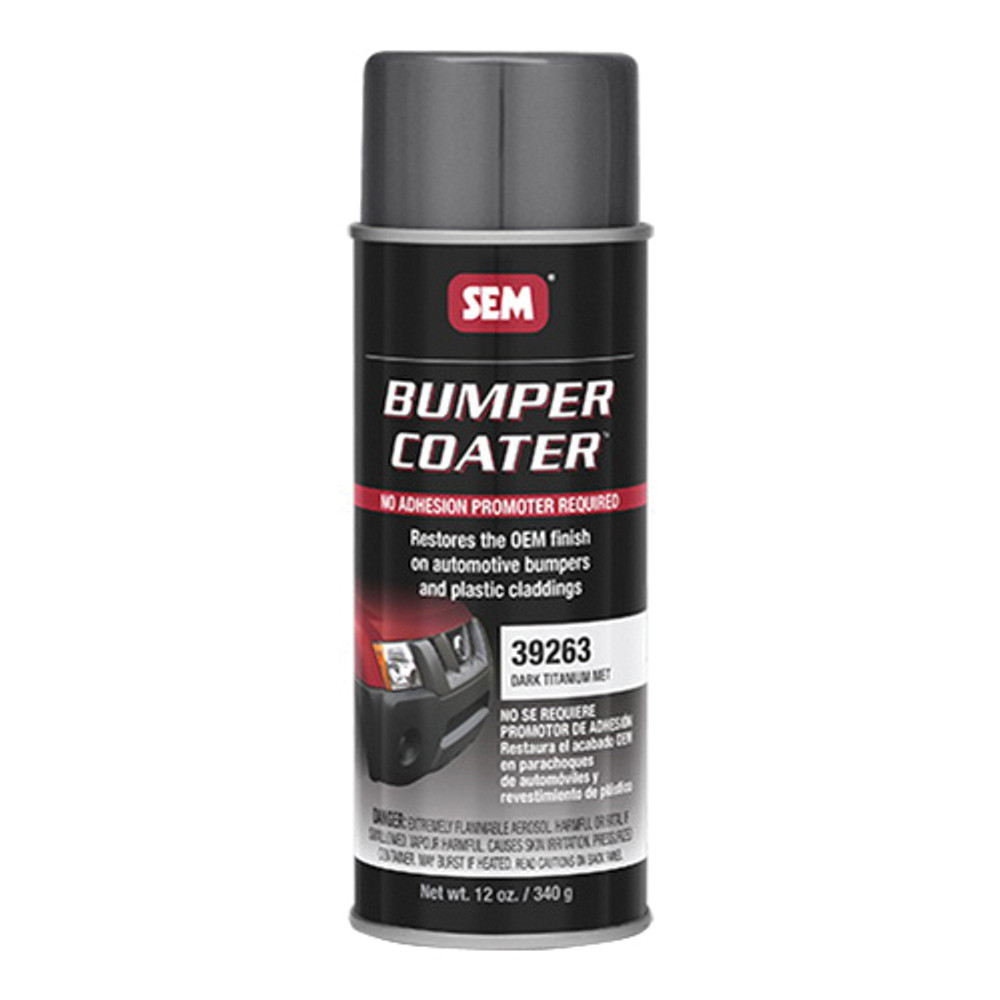 BUMPER COATER 39263 Bumper Coater, Dark Titanium Metallic, 89.83 % VOC, 20 sq-ft Coverage Area, 16 oz, Can