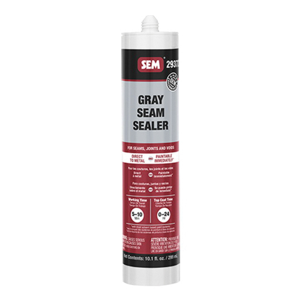 SEM 2900 Series 29372 1K Seam Sealer, 10.1 oz, Tube, Liquid, Gray, Characteristic