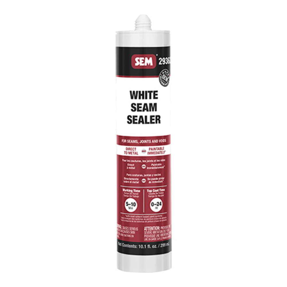 SEM 2900 Series 29362 1K Seam Sealer, 10.1 oz, Tube, Liquid, White, Characteristic