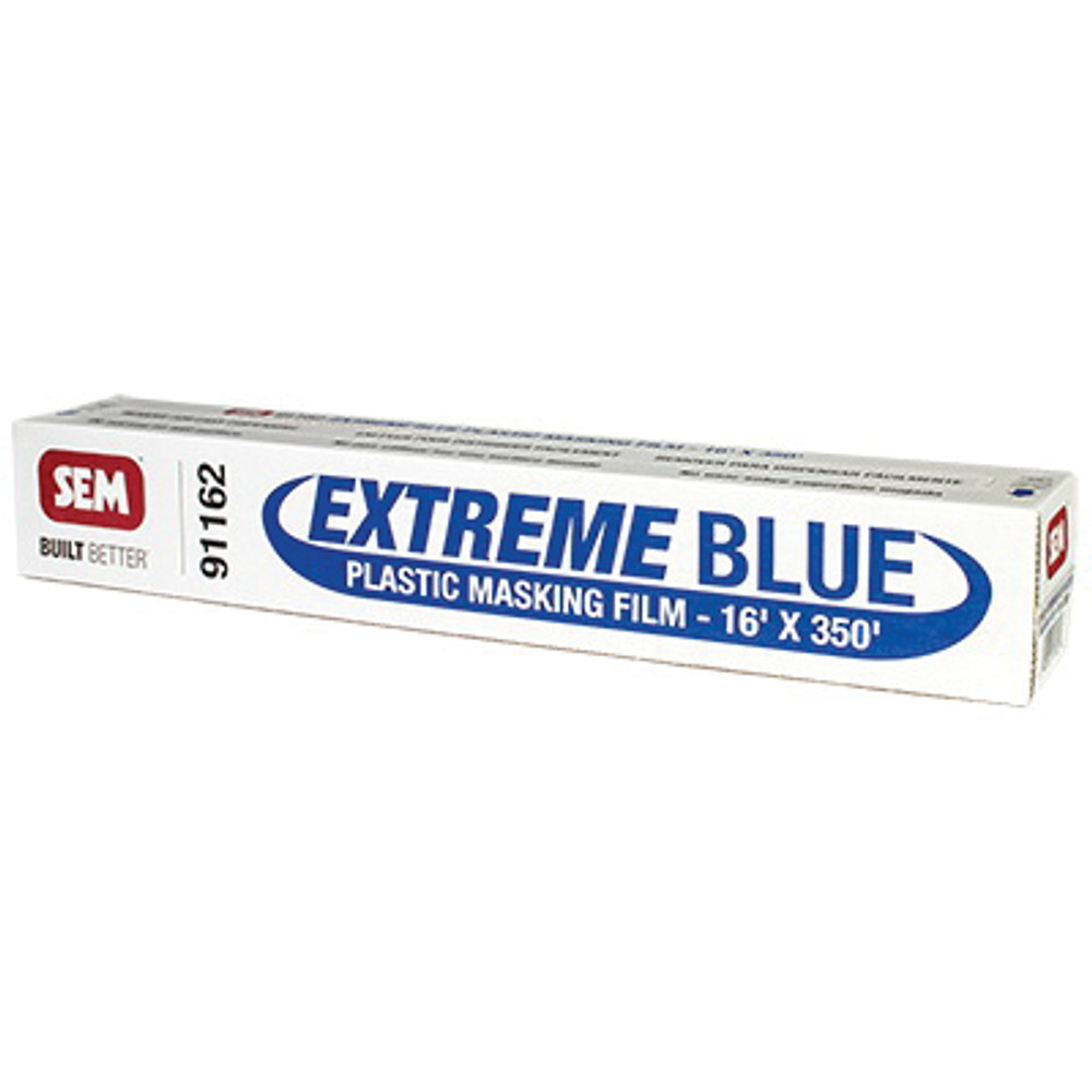 SEM 91162 Extreme Masking Film, 16 ft W, 350 ft L, Blue, Plastic