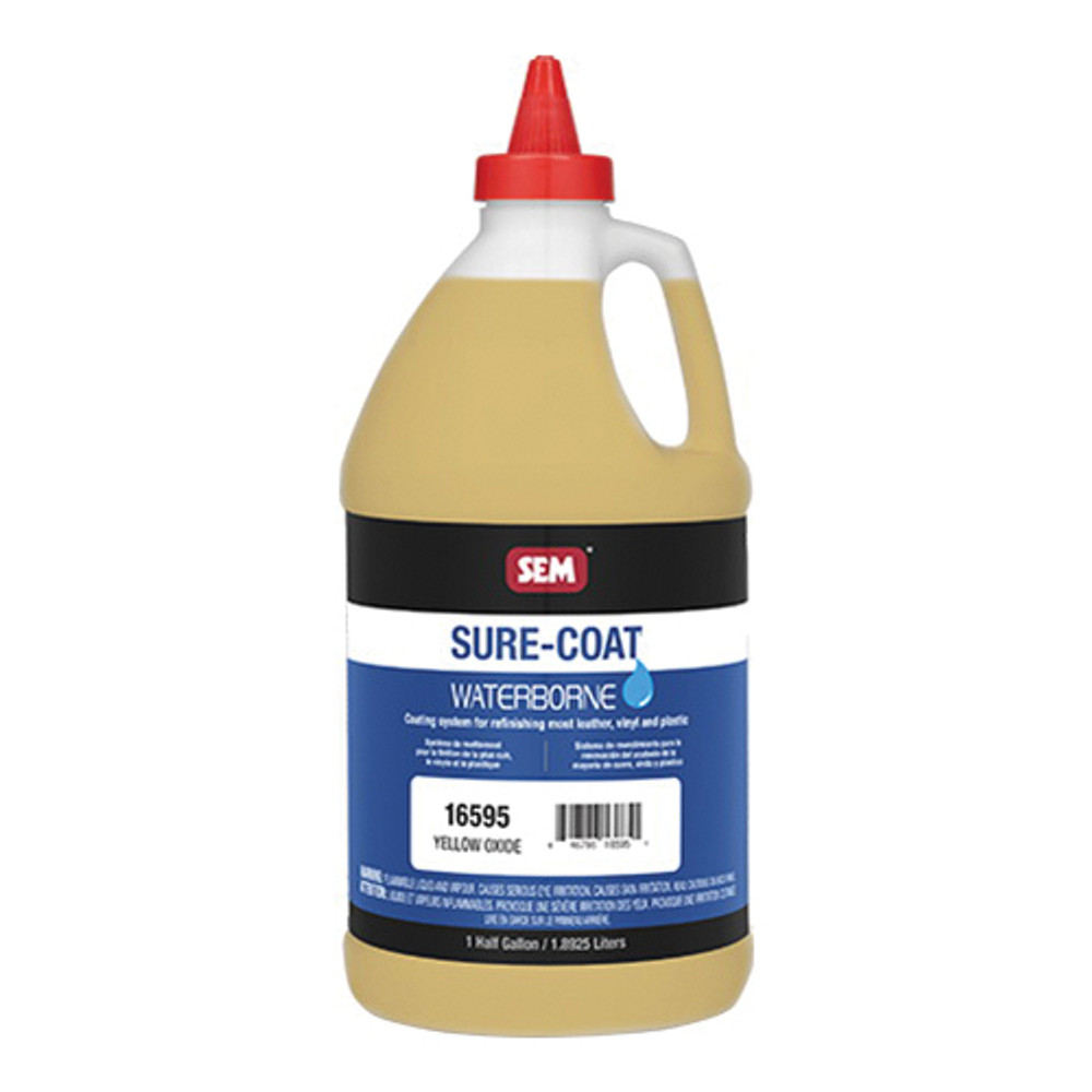 SURE-COAT 16595 Mixing System, Yellow Oxide, 0.83 lb/gal VOC, 360 to 500 sq-ft/gal, 390 to 470 sq-ft/gal Coverage Area