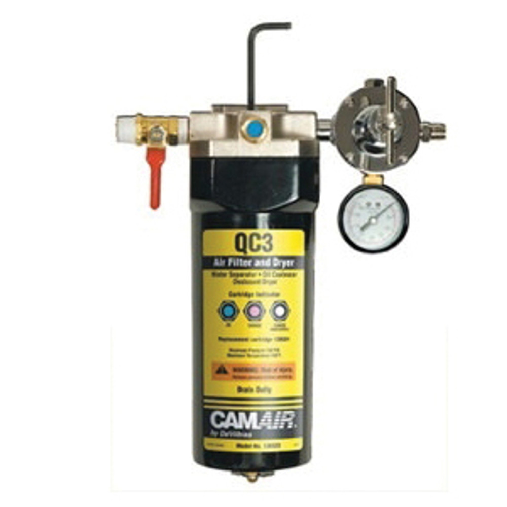 DEVILBISS CamAir 130525 Desiccant Filter and Dryer Unit, 1/2 in Inlet Connection, 1/2 in Outlet Connection, 16 cfm Air