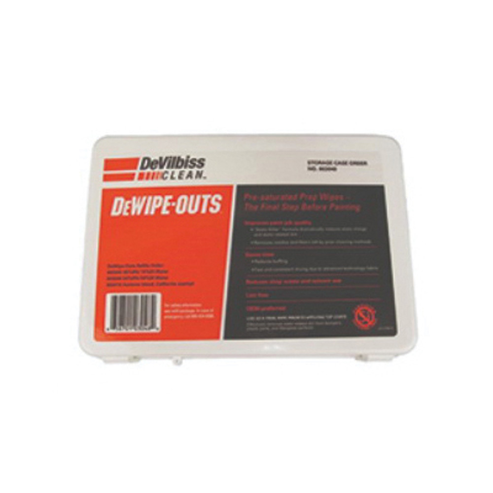 DEVILBISS DeWipe-Outs 803418 Large Lint-Free Pre-Saturated Wipe, 17 in L, 11 in W, 50-Piece