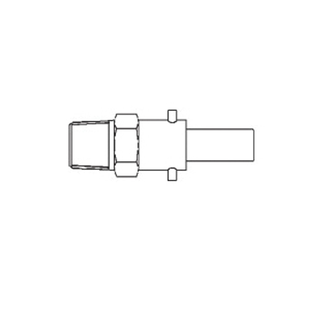 DEVILBISS P-H-4069 Air Bayonet Quick-Disconnect Stem, 1/4 in MNPT