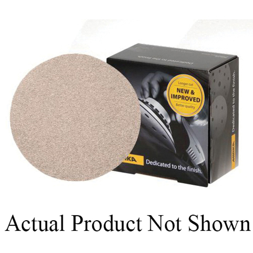 MIRKA Basecut 20-342-120 Disc Roll, 6 in Dia, 120 Grit, Aluminum Oxide Abrasive, Paper Backing, PSA Attachment