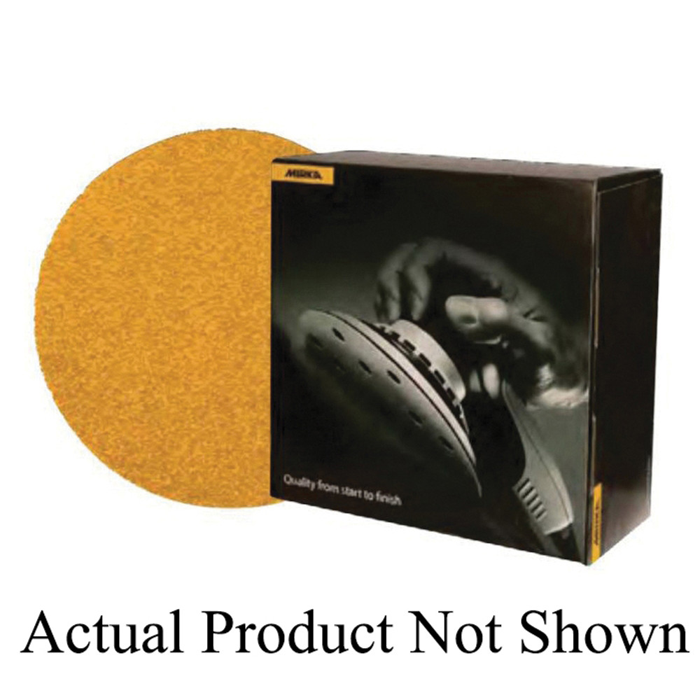 MIRKA 23 Series 23-342-320 Link Roll Disc, 6 in Dia, 320 Grit, Aluminum Oxide Abrasive, Paper Backing, Better Tier
