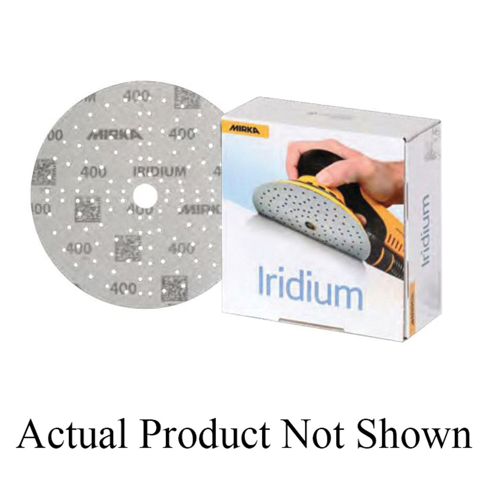 MIRKA Iridium 24 Series 24-342-120 Disc Roll, 6 in Dia, 120 Grit, Ceramic Alumina Abrasive, Paper Backing, Best Tier