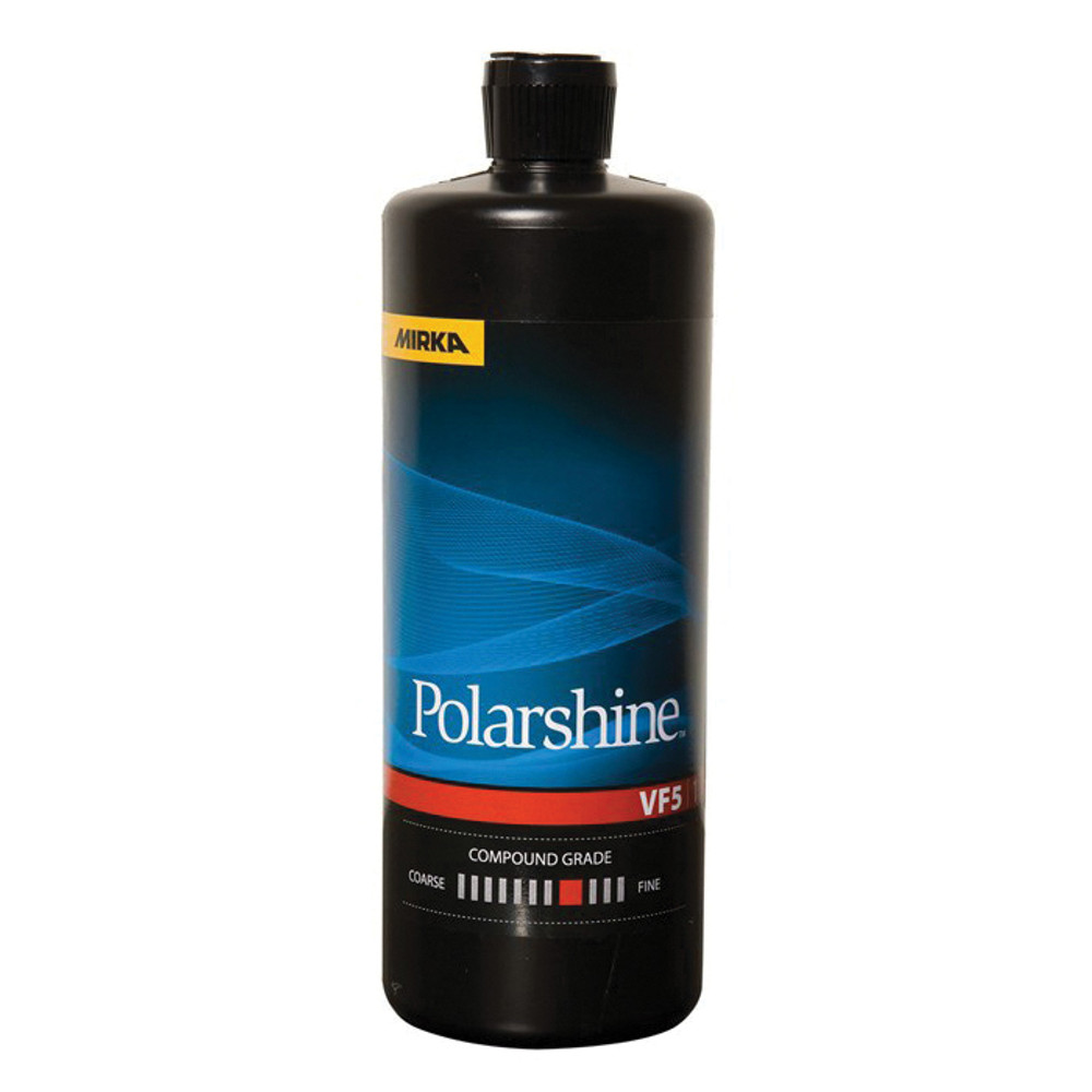 MIRKA POLARSHINE VF5 FC5-1L Polishing Compound, Medium/Fine Grit, Gray, 51 L