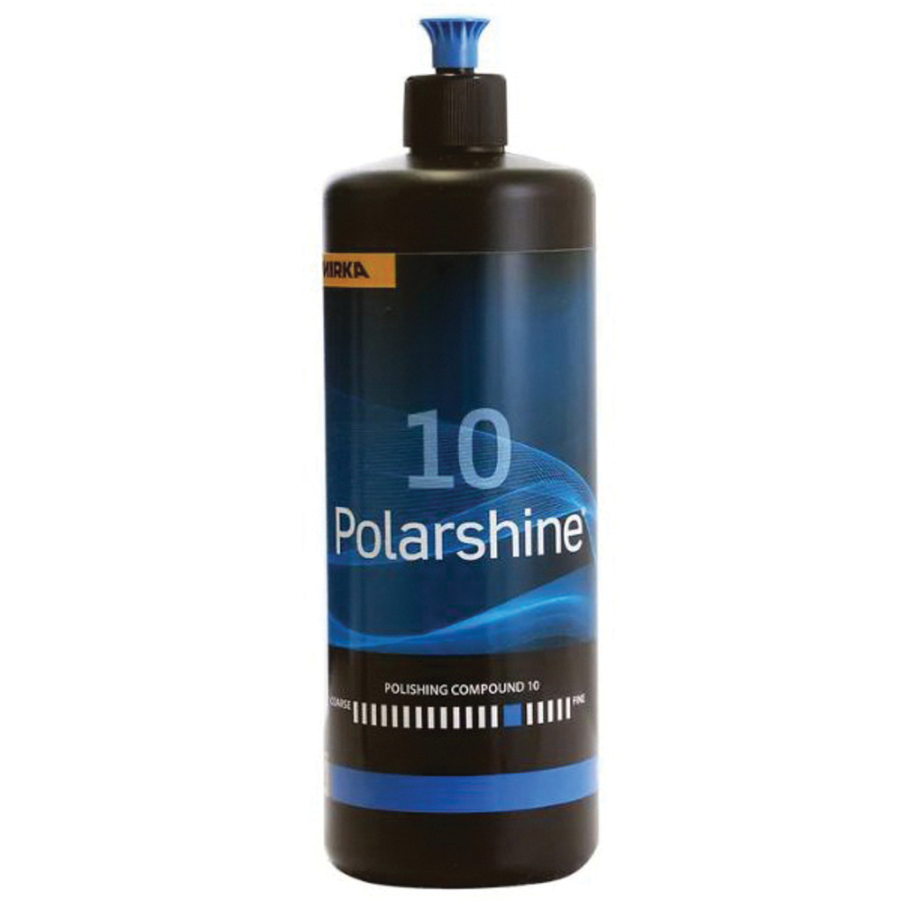 MIRKA POLARSHINE 10 PC10-1L Polishing Compound, P1500 Grit, Coarse, Medium Grit, White, 1 L, Bottle