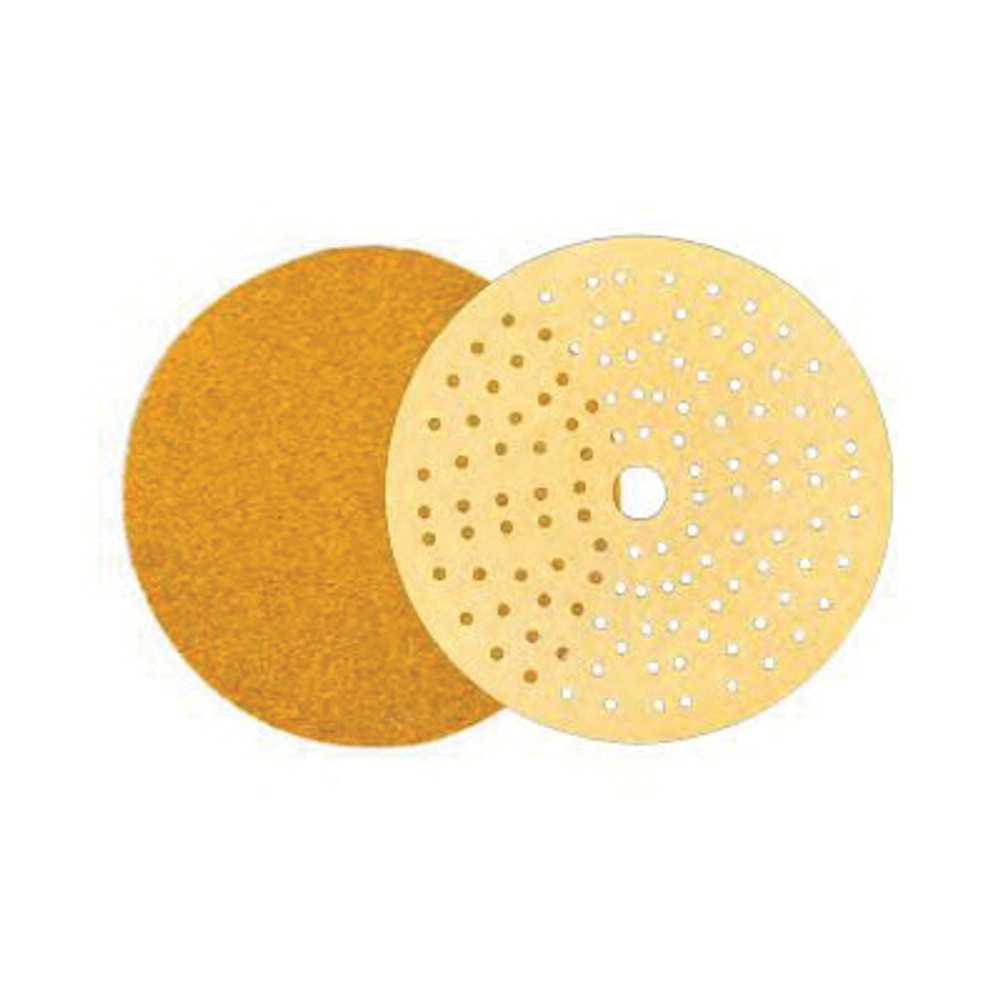 MIRKA 23 Series 23-612-080 Sanding Disc, 5 in Dia, P80 Grit, Aluminum Oxide Abrasive, Latex Paper Backing