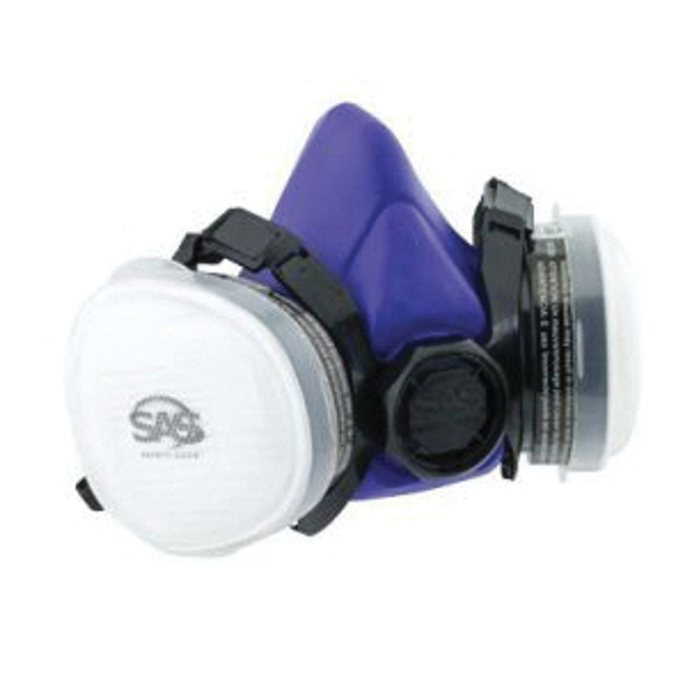 SAS Safety Corp Bandit 8661-93 Disposable Dual Cartridge Respirator, Large Mask, Filter Class: N95, TPR Mask