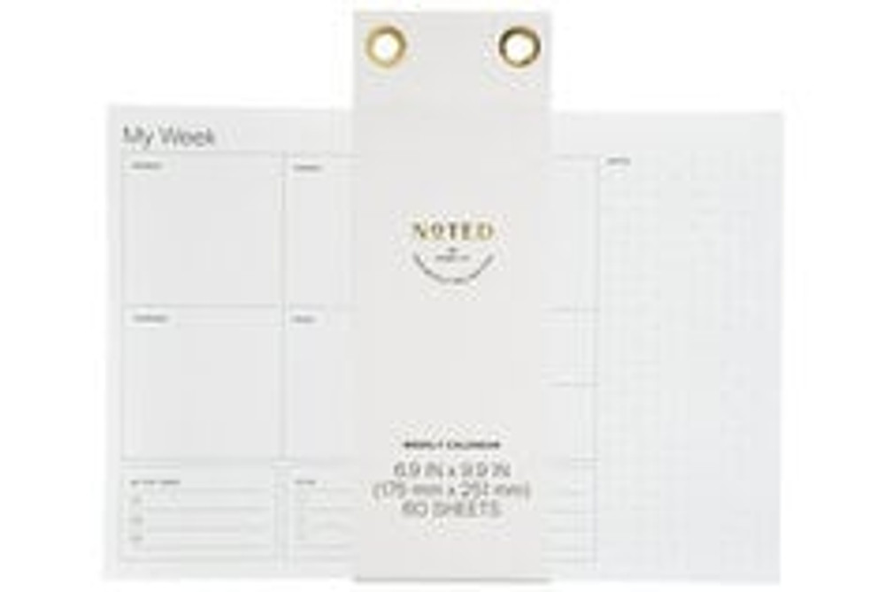 Post-it Weekly Calendar NTD8-WCAL-1, 10 in x 7 in (25.4 cm x 17.7 cm)