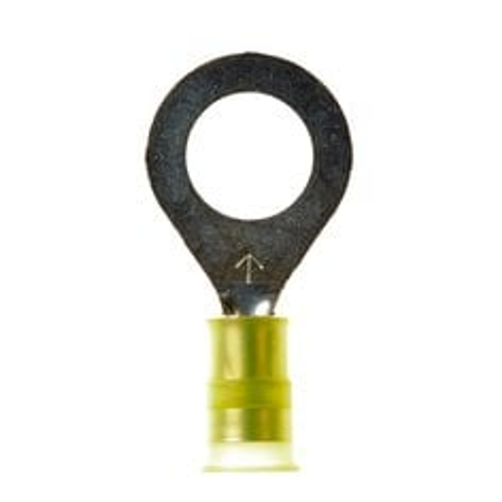 3M Nylon Insulated with Insulation Grip Ring Tongue Terminal 13-4S-NB,
standard-style ring tongue fits around the stud