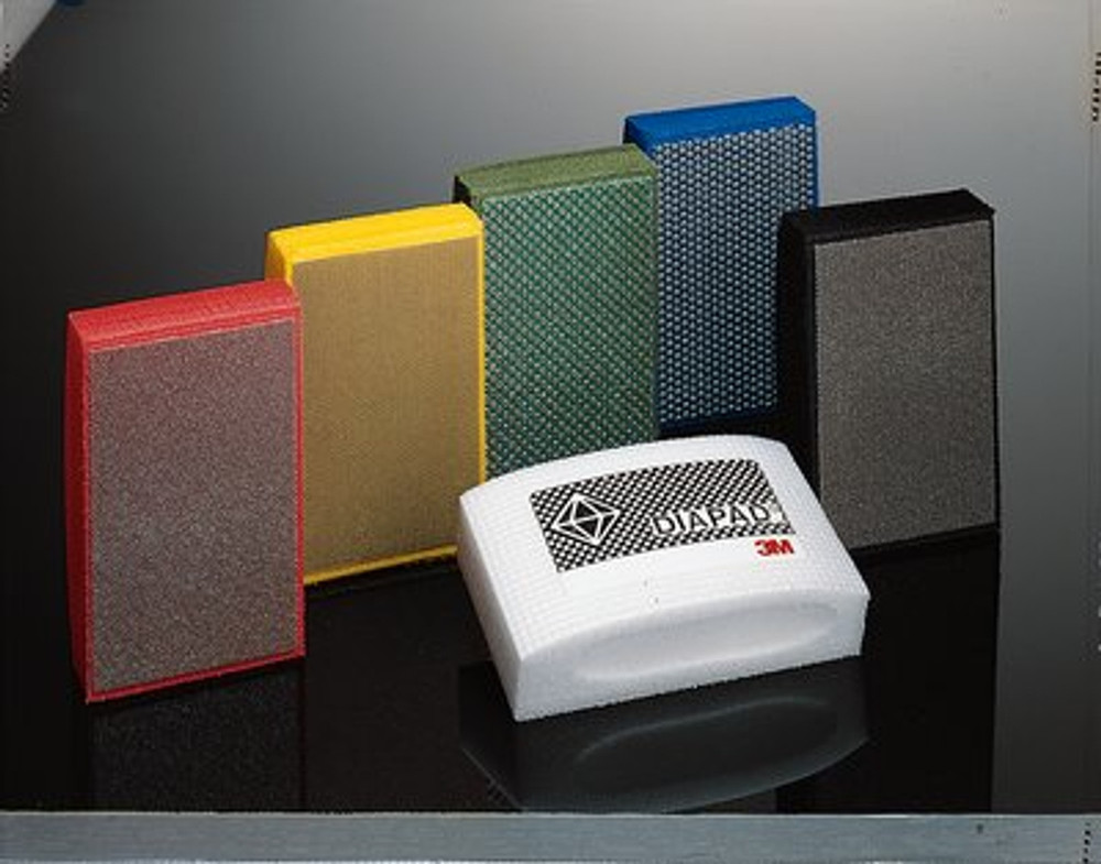 3M Flexible Diamond Hand Lap 6200J, M74, Red, 2-1/4 in x 3-3/4 in, 10 ea/Case