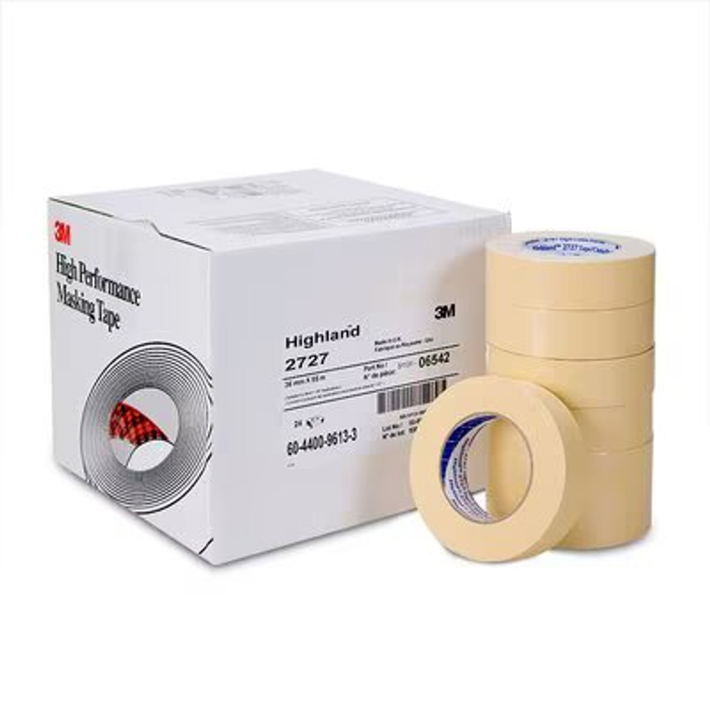 Highland Masking Tape 2727, 06542, 36 mm x 55 m, 24 per case