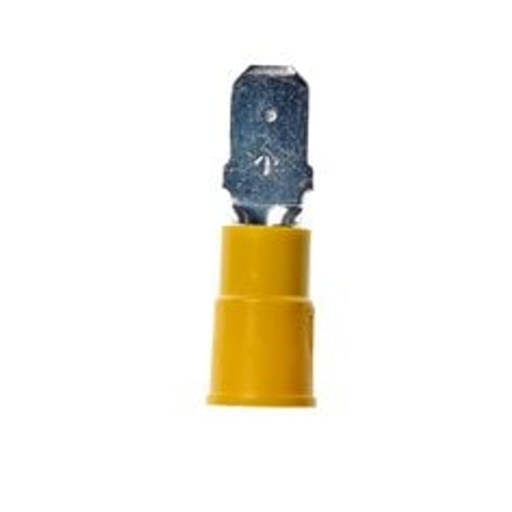 3M Non-Insulated Butted Seam Female Disconnect, 73F-375-50, Max. Temp.
347 F (175 C) for bare terminals