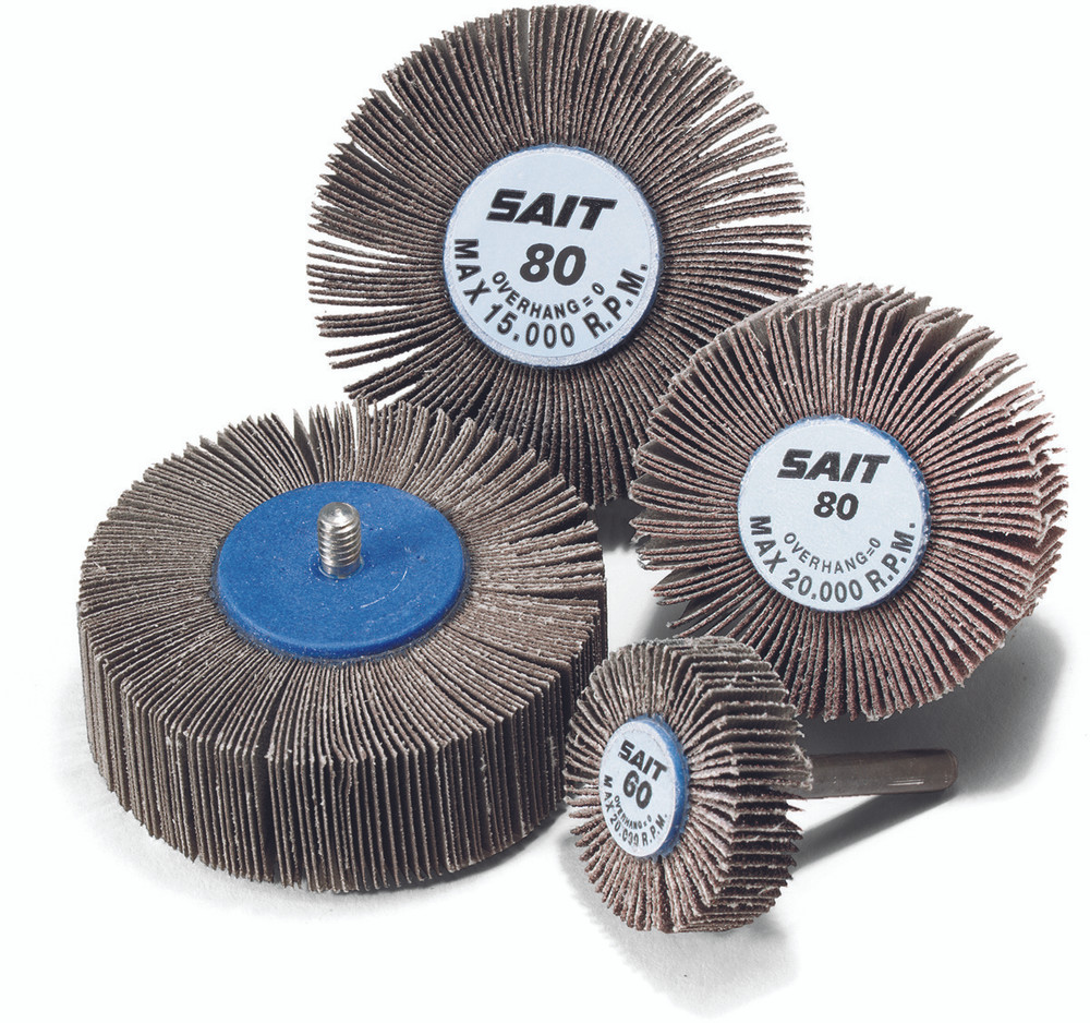 Small Diameter Flap Wheels,2A Aluminum Oxide General Purpose Small Diameter Flap Wheels,  1/4" Spindle 70110