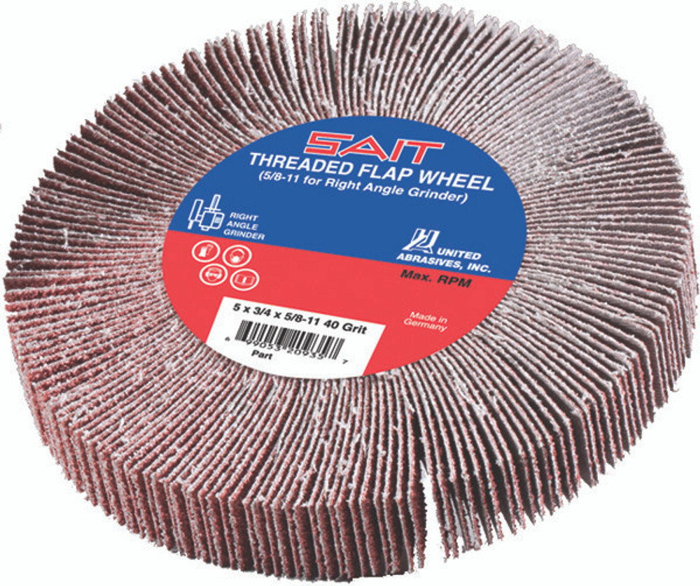 Large Diameter Flap Wheels,5/8-11 Threaded Flap Wheel ,  Products 72140