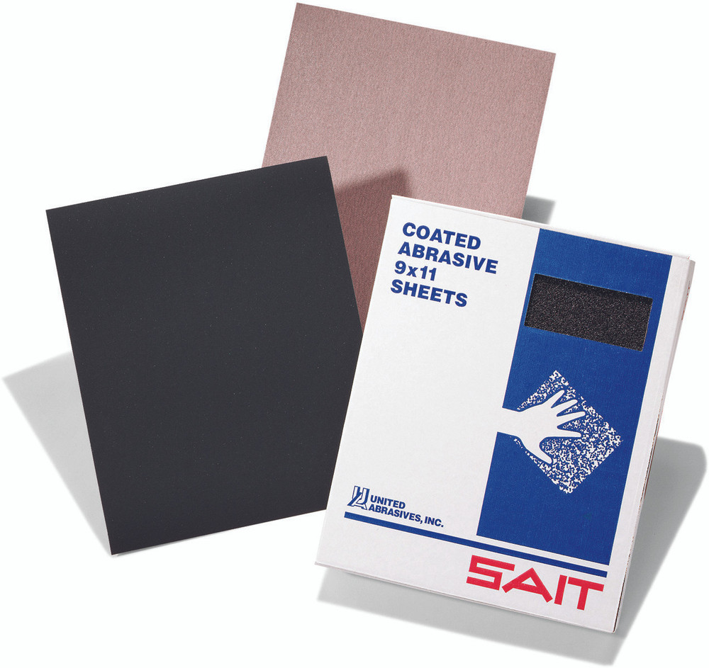 Abrasive Paper Sheets,Waterproof Silicon Carbide (CW-C) Waterproof Paper Sheets,  9" x 11" Sheets 84250