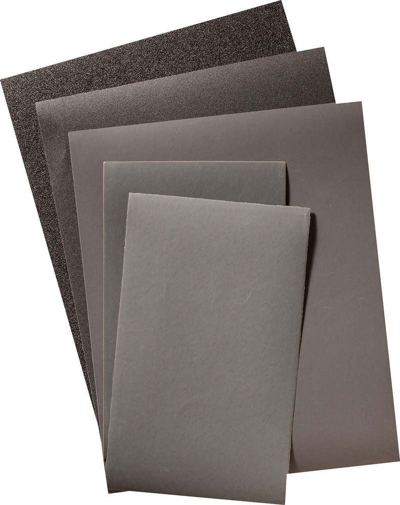 Abrasive Paper Sheets,Waterproof Silicon Carbide (CW-C) Waterproof Paper Sheets,  9" x 11" Sheets 84257