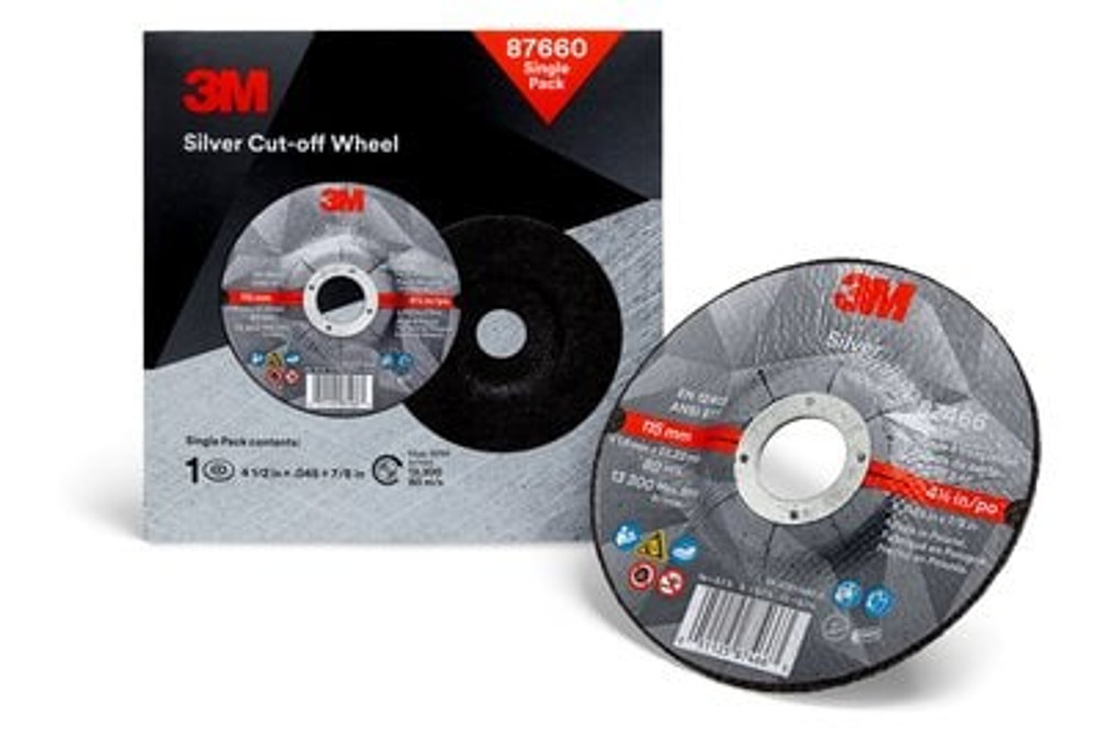 3M Silver Cut-off Wheel Single pack 87660