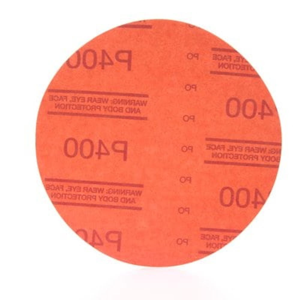 3M Red Abrasive Stikit Disc Value Pack, 01251, 6 in, P400 grade, 25
discs per carton, 4 cartons per case