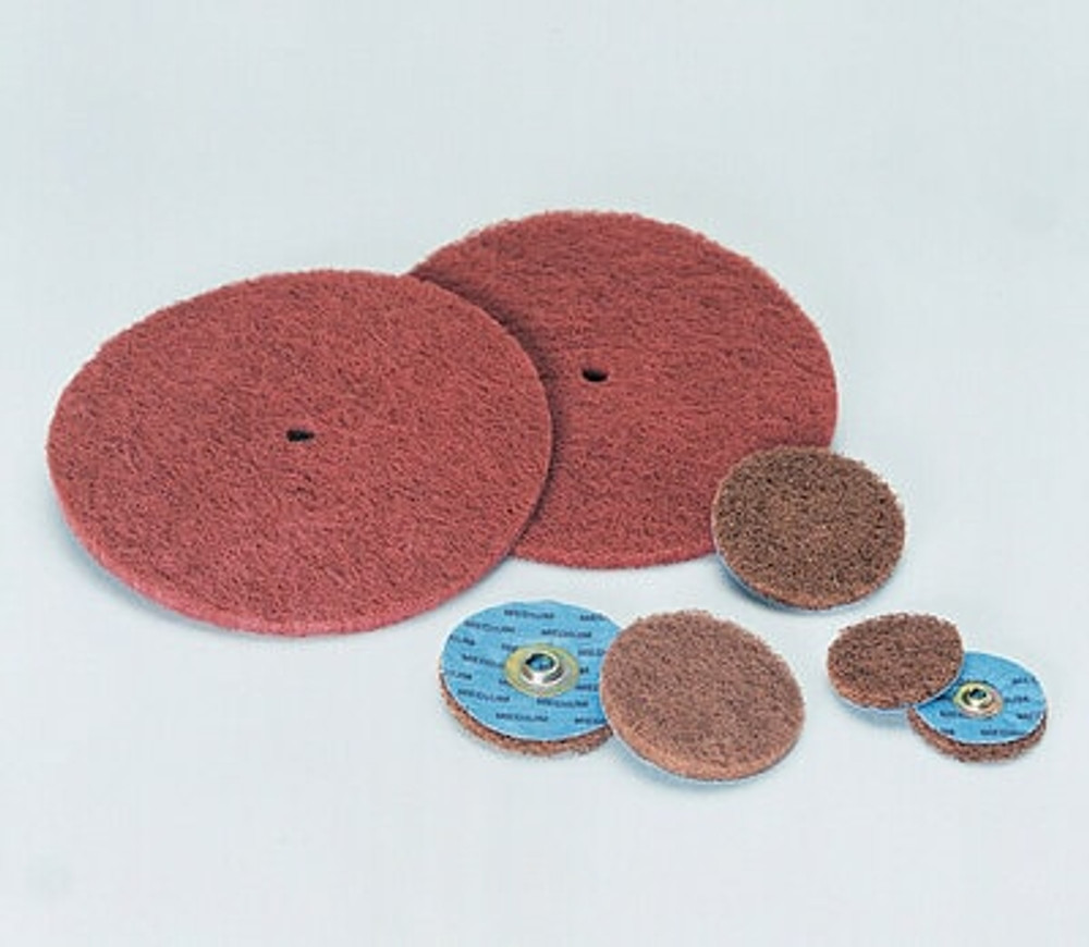 Standard Abrasives Buff and Blend GP Disc, 840710, 6 in x 1/2 in A MED,10/case 33144 Industrial 3M Products & Supplies | Maroon