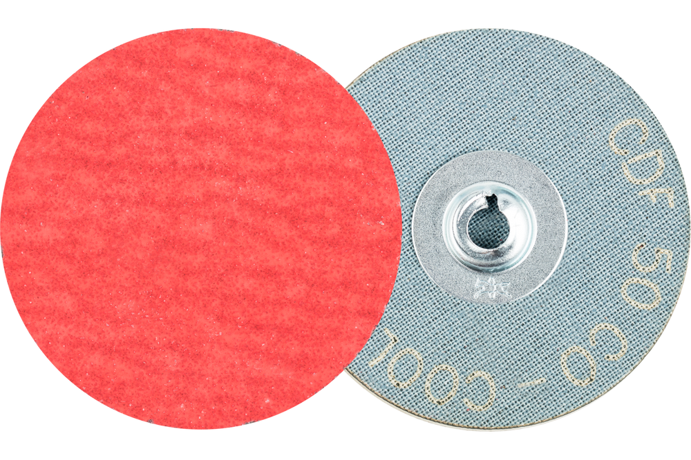 PFERD COMBIDISC® Mini Abrasive Disc, 2" Dia, Type CD, 80 Grit, Ceramic oxide CO-COOL