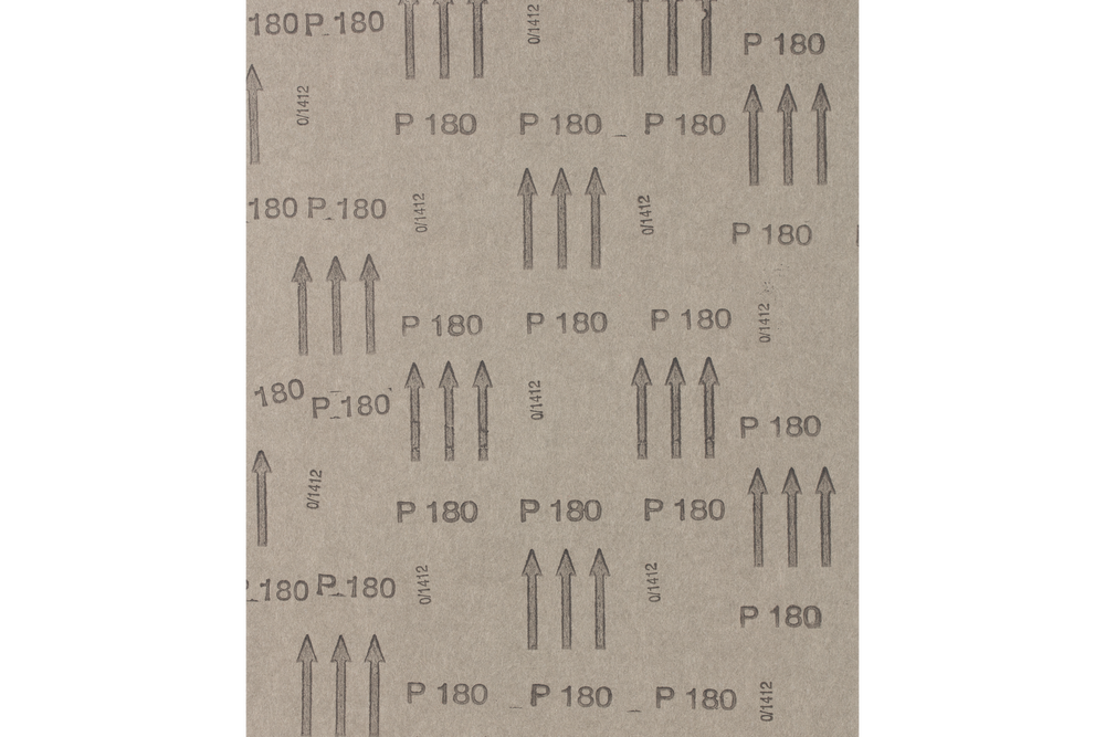 PFERD Paper Backed Abrasive Sheet, 9" x 11, General Purpose, 180 Grit, Aluminum Oxide