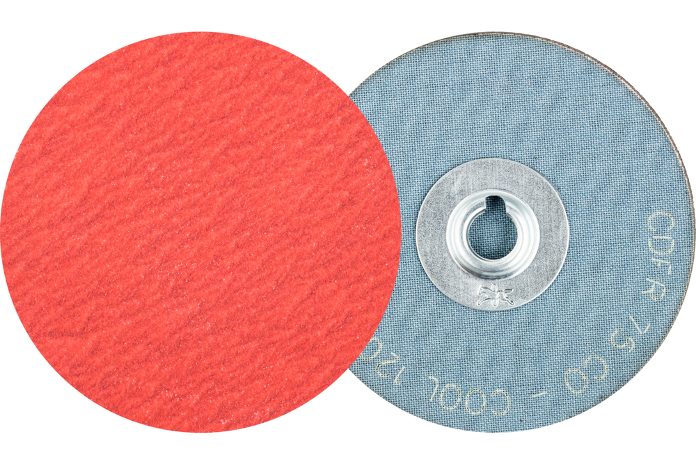 PFERD COMBIDISC® Mini Abrasive Disc, 3" Dia, Type CD, 120 Grit, Ceramic oxide CO-COOL
