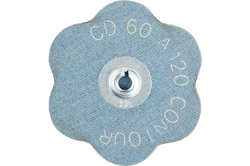 PFERD COMBIDISC® CONTOUR Abrasive Disc, 2-3/8" Dia, Type CD, 120 Grit, Aluminum oxide