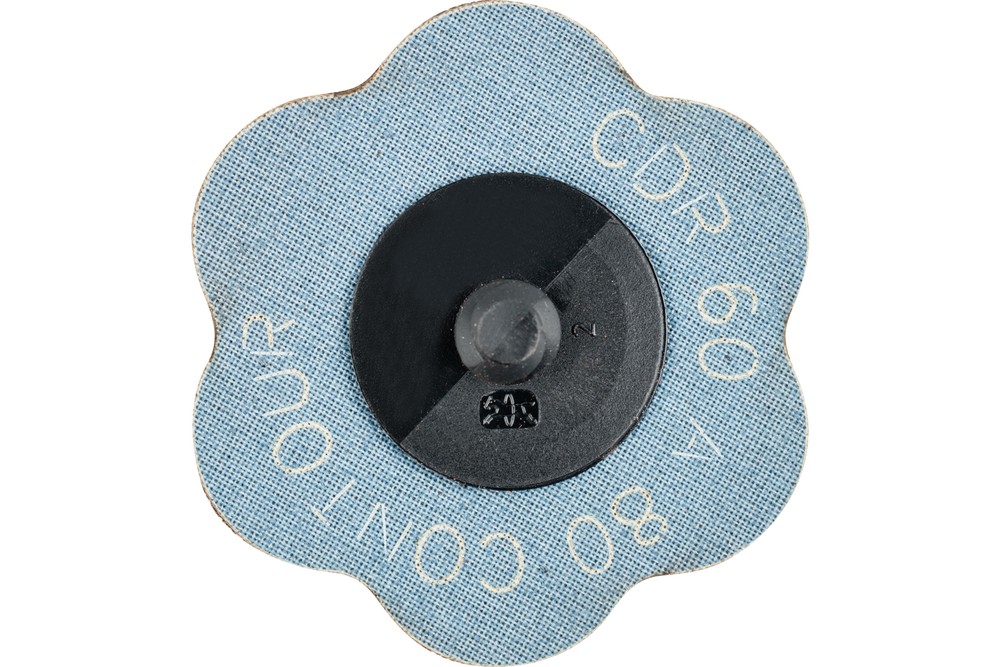 PFERD COMBIDISC® CONTOUR Abrasive Disc, 2-3/8" Dia, Type CDR, 80 Grit, Aluminum oxide
