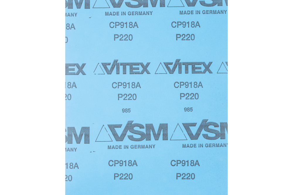 PFERD Paper Backed Abrasive Sheet, 9" x 11, Water Resistant, 220 Grit, Silicon carbide