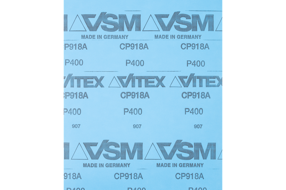 PFERD Paper Backed Abrasive Sheet, 9" x 11, Water Resistant, 400 Grit, Silicon carbide