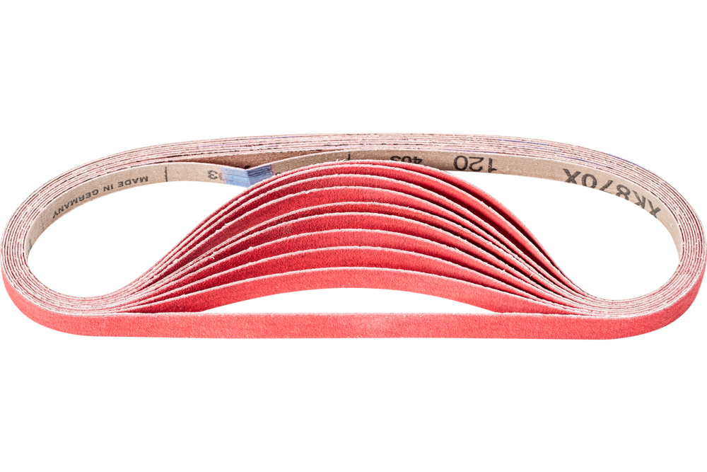 PFERD Abrasive File Belt, 24" x 1/2, 120 Grit, Ceramic CO-COOL