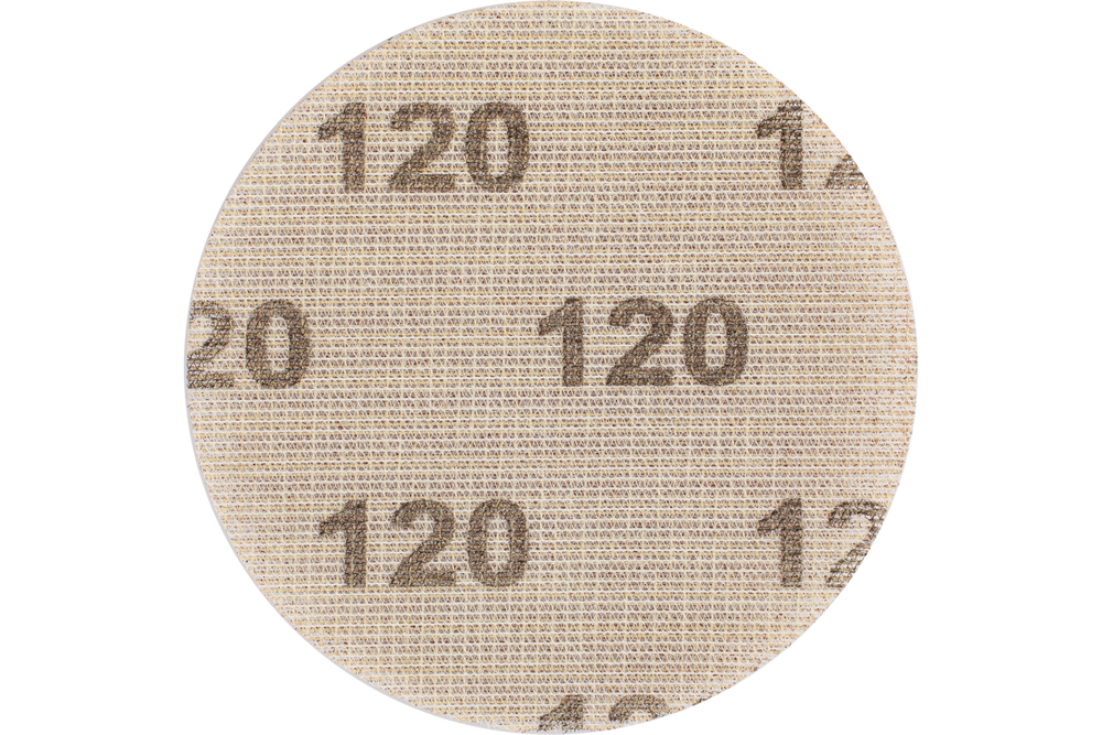 PFERD Velcro-Backed Abrasive Disc NET Type, 5" Diameter, 120 Grit, Aluminum oxide