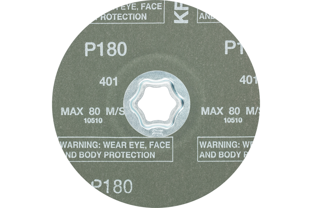 PFERD COMBICLICK® Fiber Disc, 5" Dia, 180 Grit, Aluminum oxide A-COOL