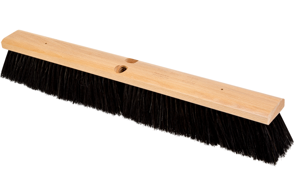 PFERD Broom Head - Medium Sweep 24" Black Tampico, Horsehair Case 3" Trim