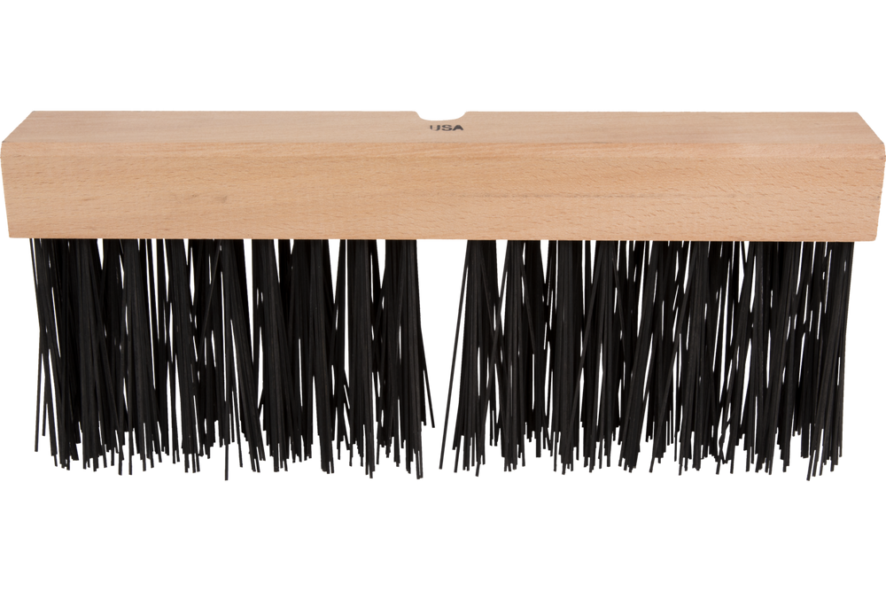 PFERD Heavy Duty Flat Wire Broom Head 16" .017 x. 059 Carbon Steel 5" Trim