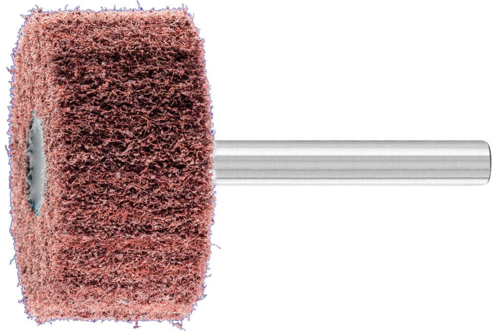 PFERD POLINOX® Mounted Flap Wheel, 1-1/2"x3/4, 180 Grit, Radial, 1/4"Shank, Aluminum Oxide