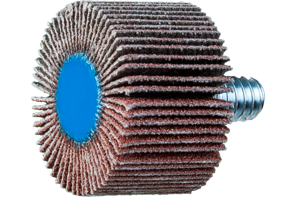 PFERD Quick Change Flap Wheel, 1" x 5/8, 120 Grit, 1/4-20 Thread, Aluminum oxide