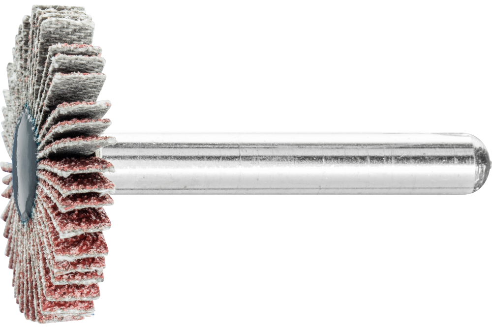 PFERD Mounted Flap Wheel, 1-3/16" x 1/4, 80 Grit, 1/4" Shank, Aluminum oxide